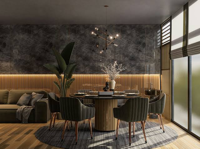 Elegant Living Room Wallpaper